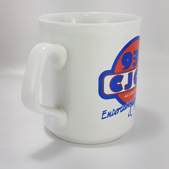 Vintage 930 CJCA Radio Mug Teacup Edmonton Alberta Broadcaster Collectible Retro - Picture 4 of 16